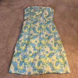 Lilly Pulitzer size 4 strapless dress